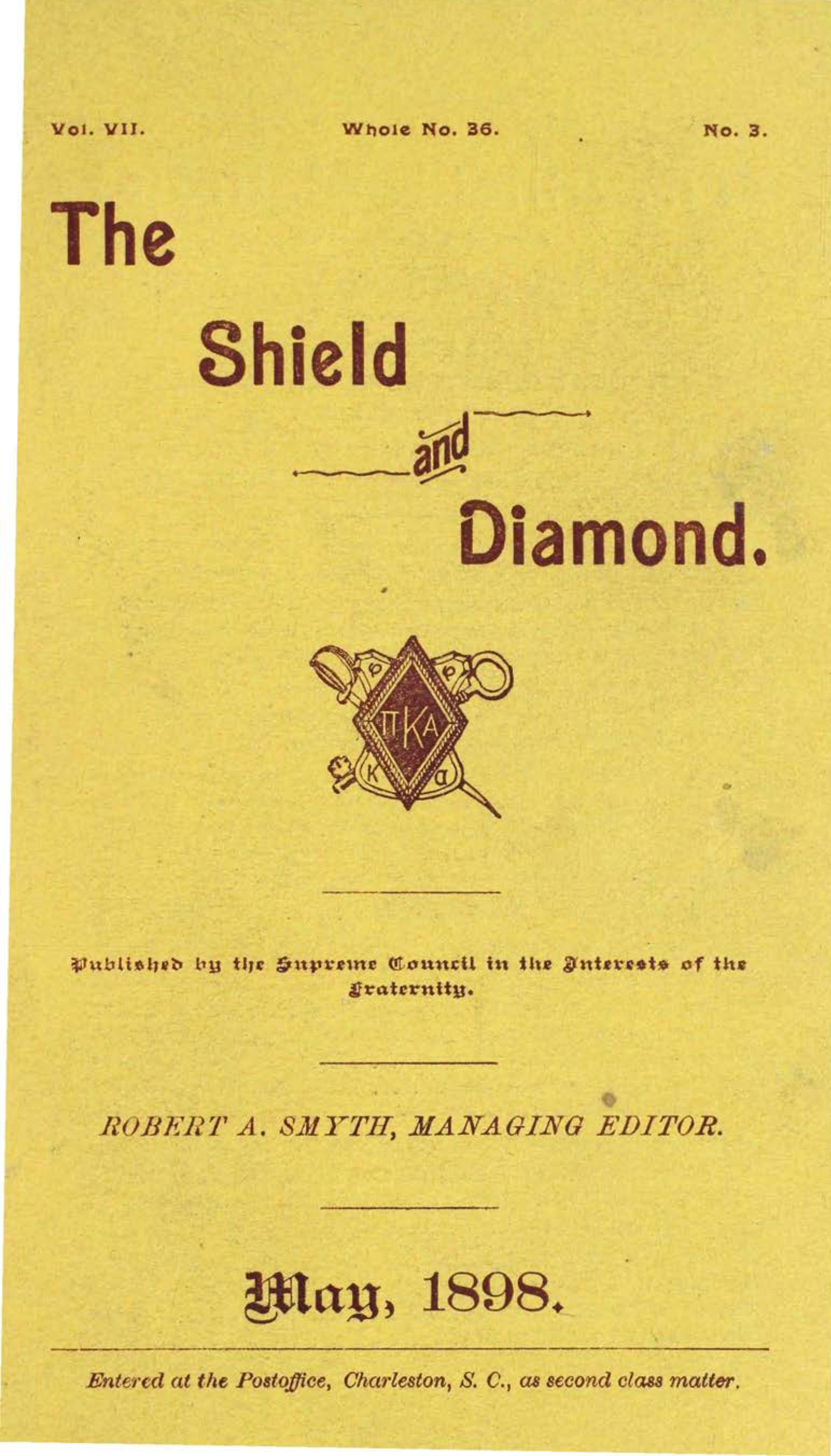 Shield and Diamond, Vol. 7, No. 3, May 1898